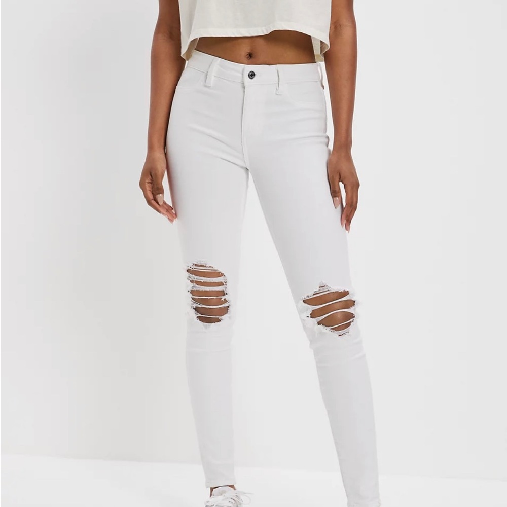 American Eagle Ne(x)t Level Stretch White Jeans
